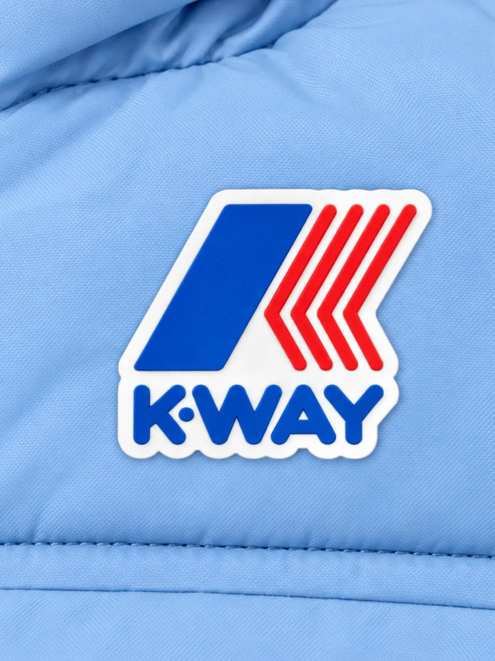 K Way Kids padded hooded jacket Blauw