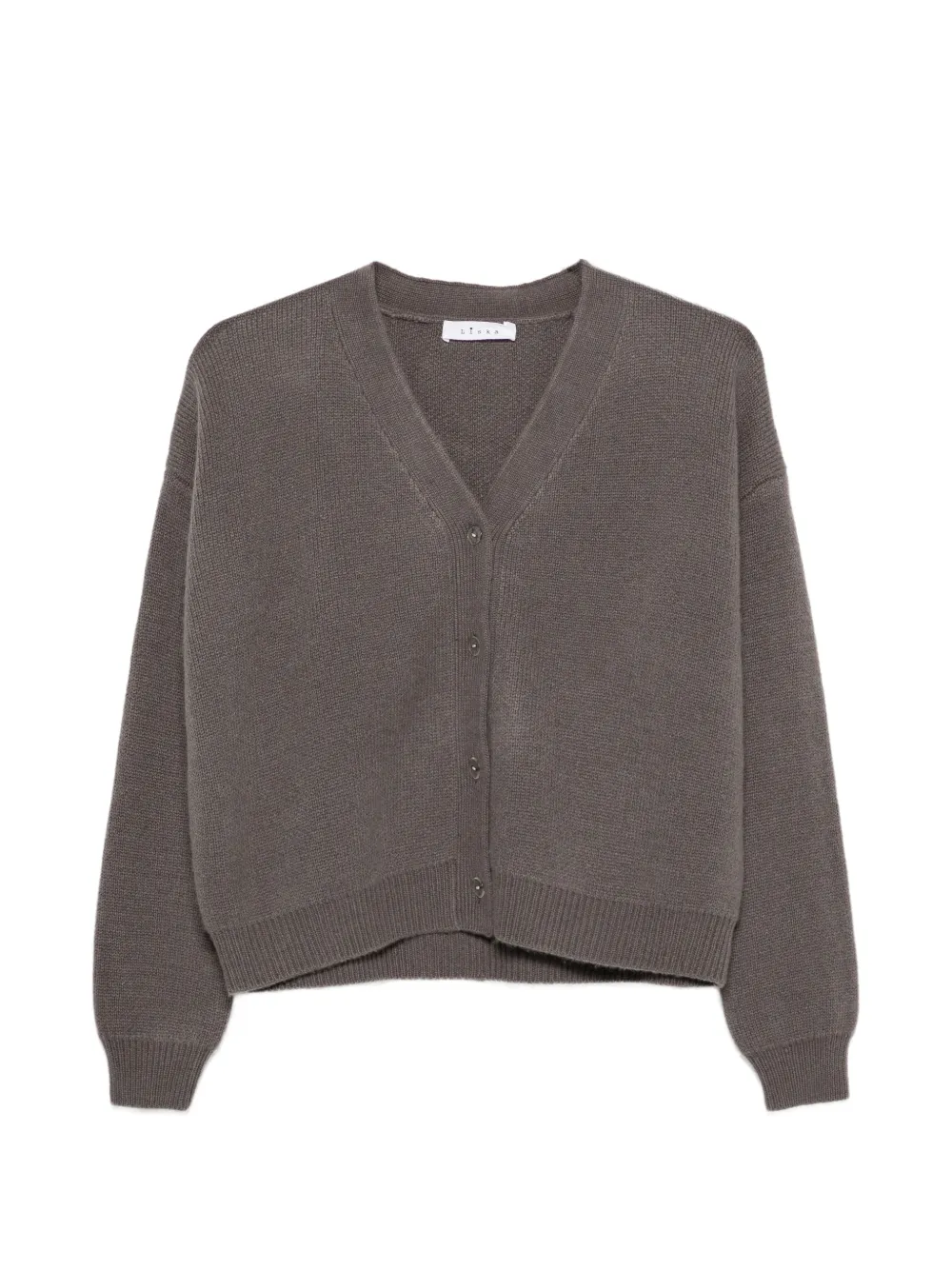 Liska V-neck knitted cardigan - Grey
