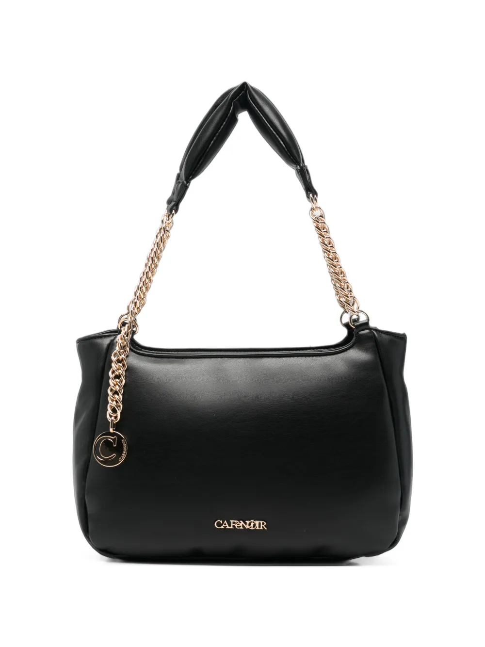 CAFèNOIR Borsa a spalla con tracolla a catena - Nero