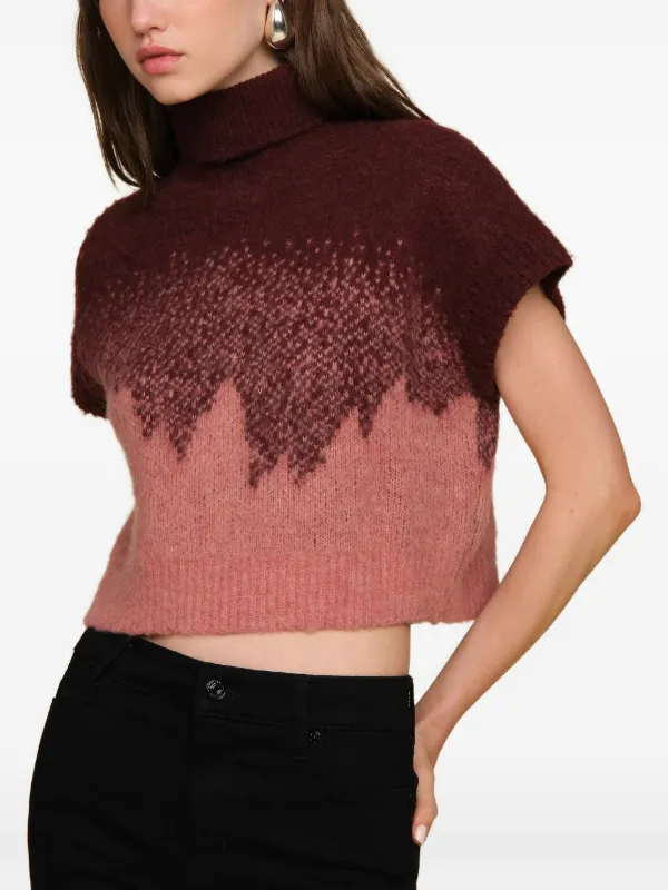 Amur Harper Ombré Sweater in Pink