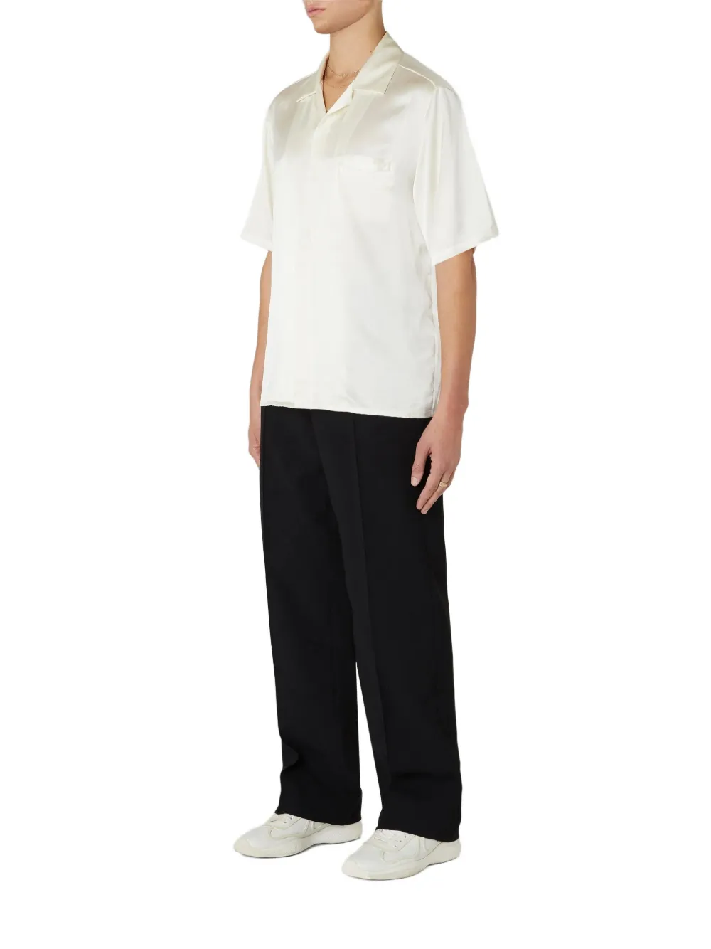 NING DYNASTY Mulberry short-sleeve shirt Beige
