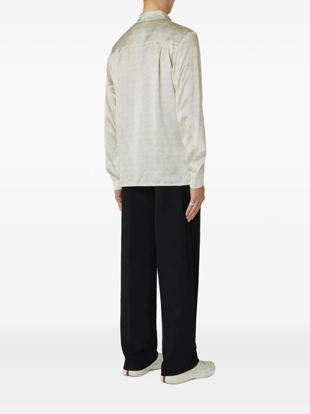 NING DYNASTY Core Cloud silk shirt Beige