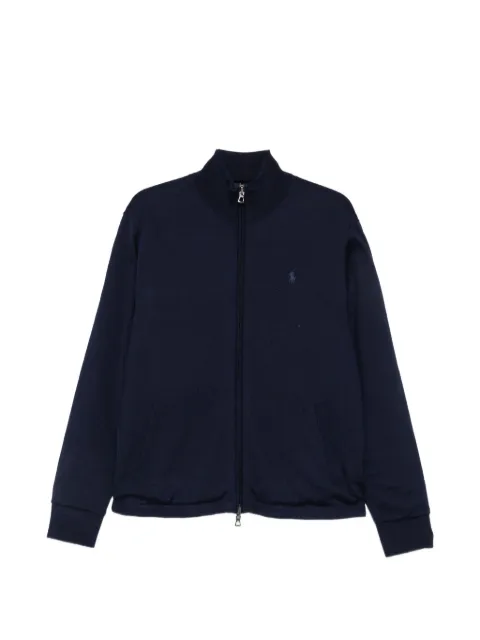 Polo Ralph Lauren zip-up embroidered-logo reversible jacket