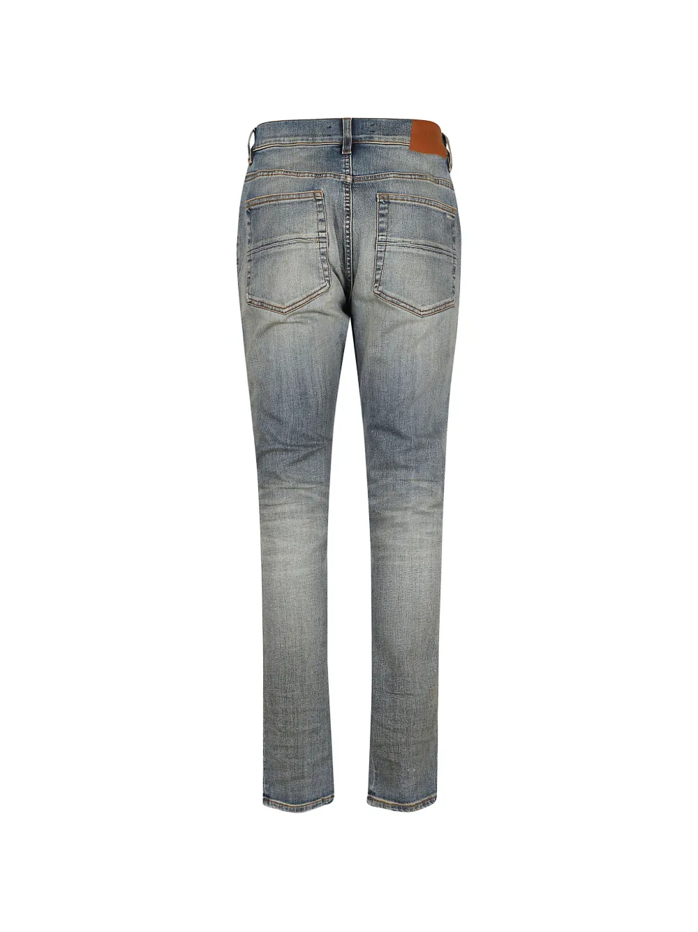 AMIRI distressed panelled jeans Blauw