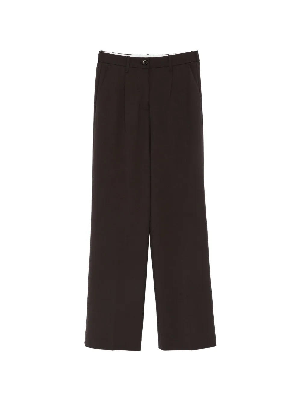 Nine In The Morning Blenda Hose Mit Geradem Bein In Brown