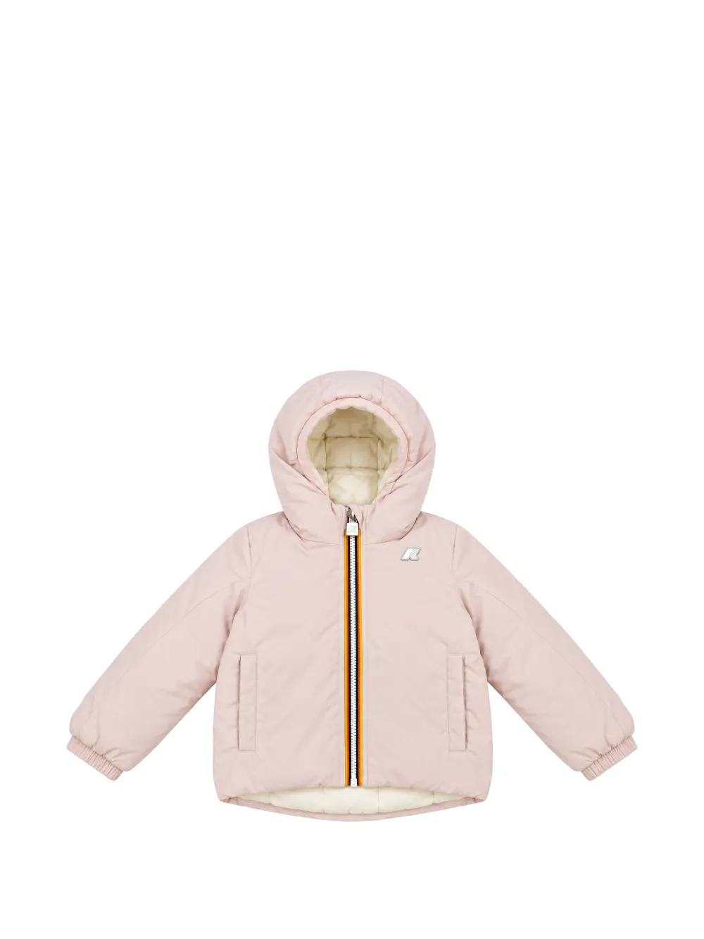 K Way Kids reversible quilted hooded jacket - Rosa