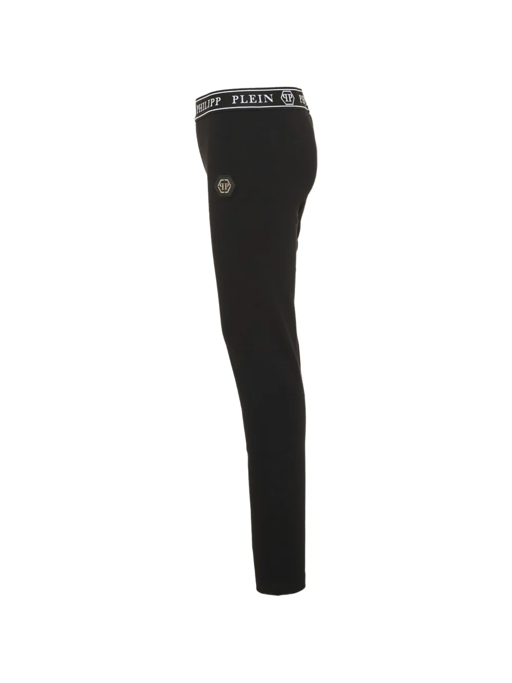 Philipp Plein Junior logo-waistband leggings Zwart
