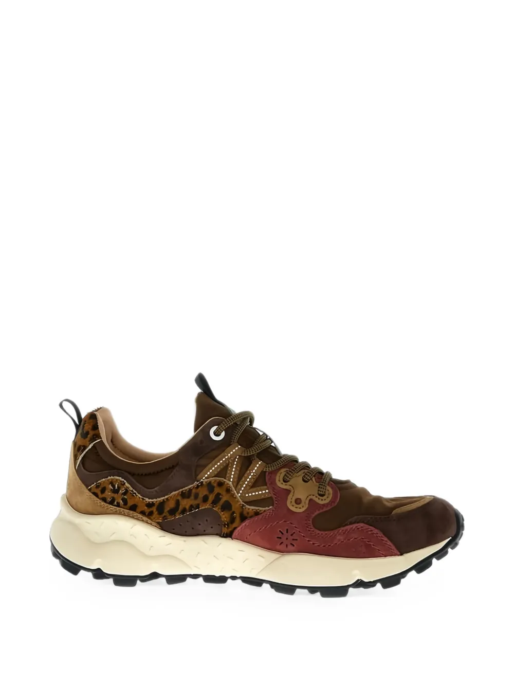FLOWER MOUNTAIN Yamano 3 leopard-print sneakers