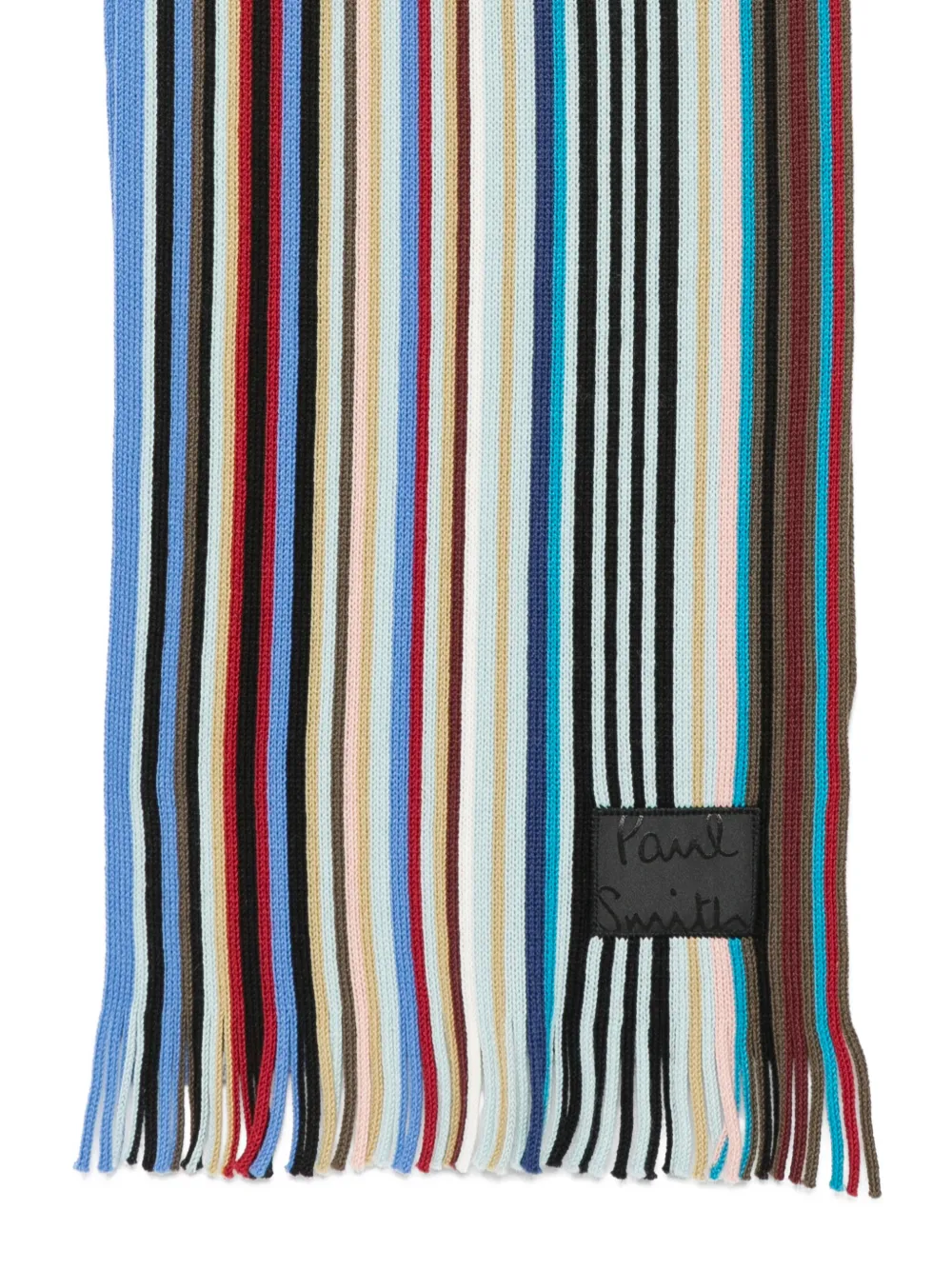 Paul Smith Artist Stripe scarf Blauw