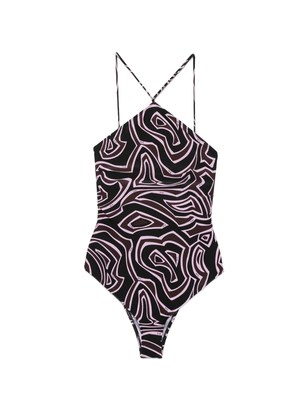PUCCI maillot de bain à imprimé Iride - Marron