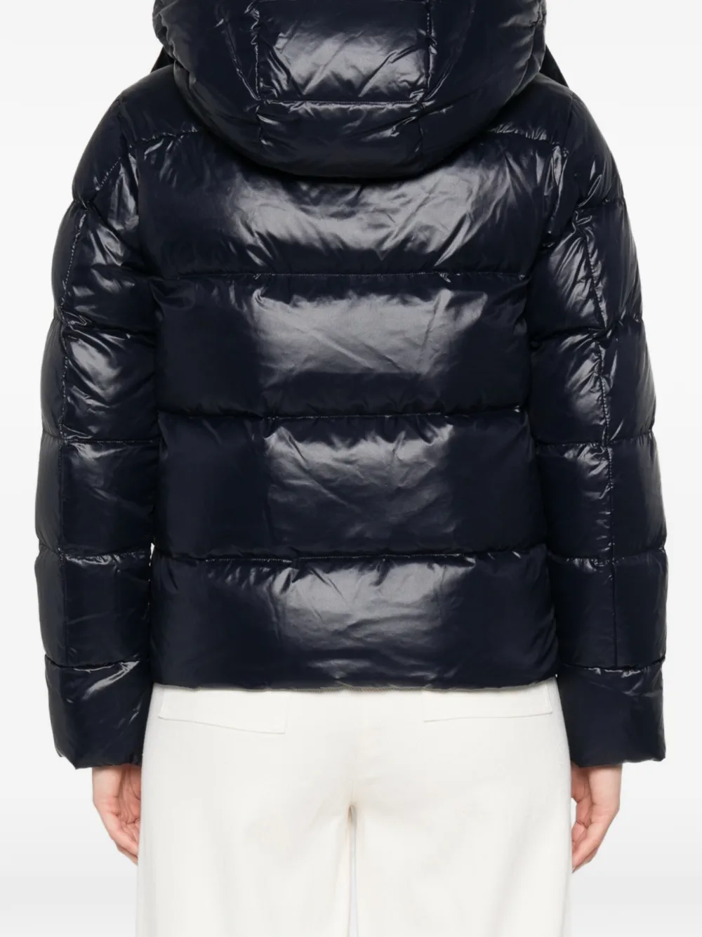 Peuterey Kenid quilted hooded jacket Blauw