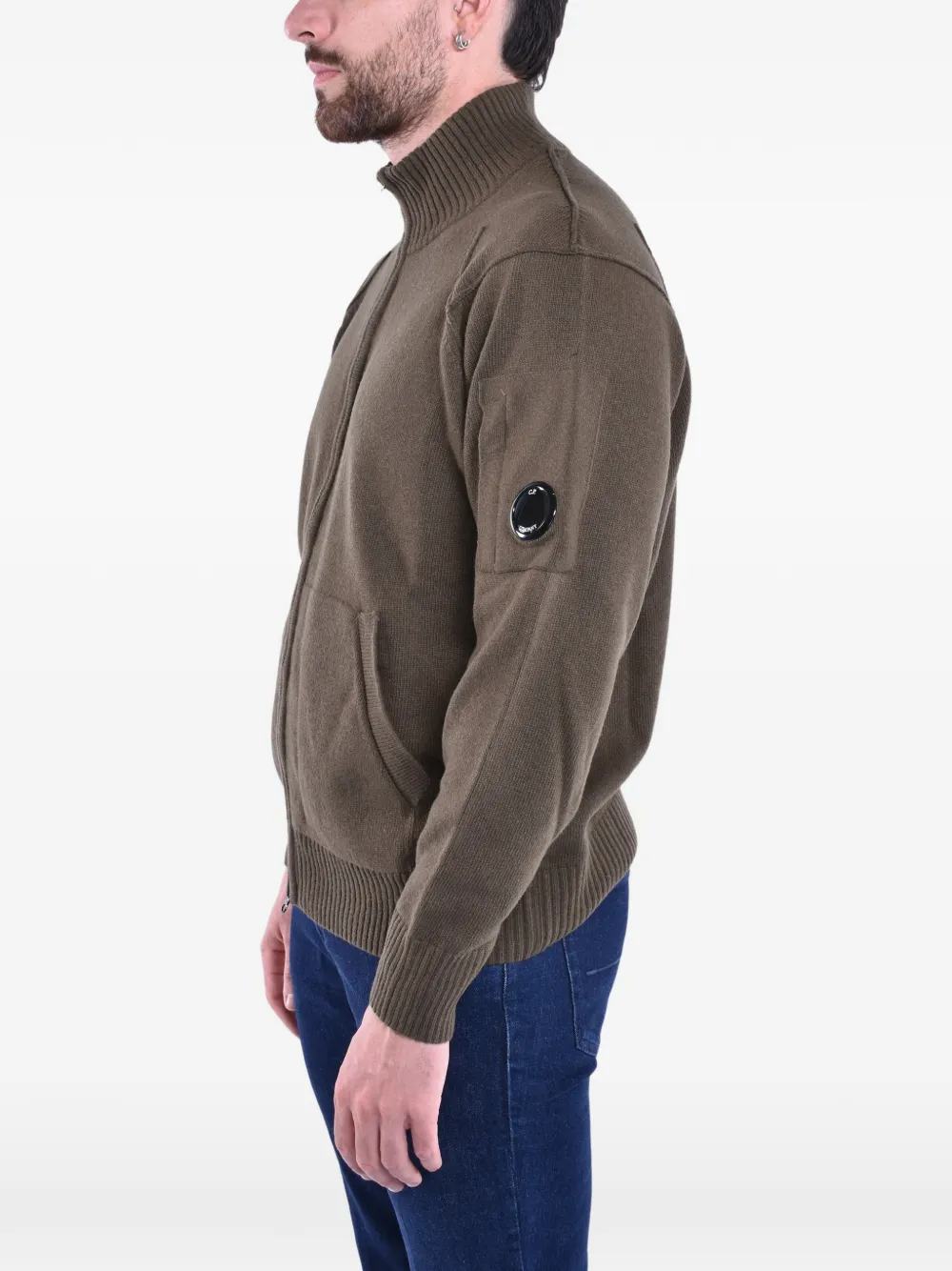 C.P. Company Lens vest met rits Groen