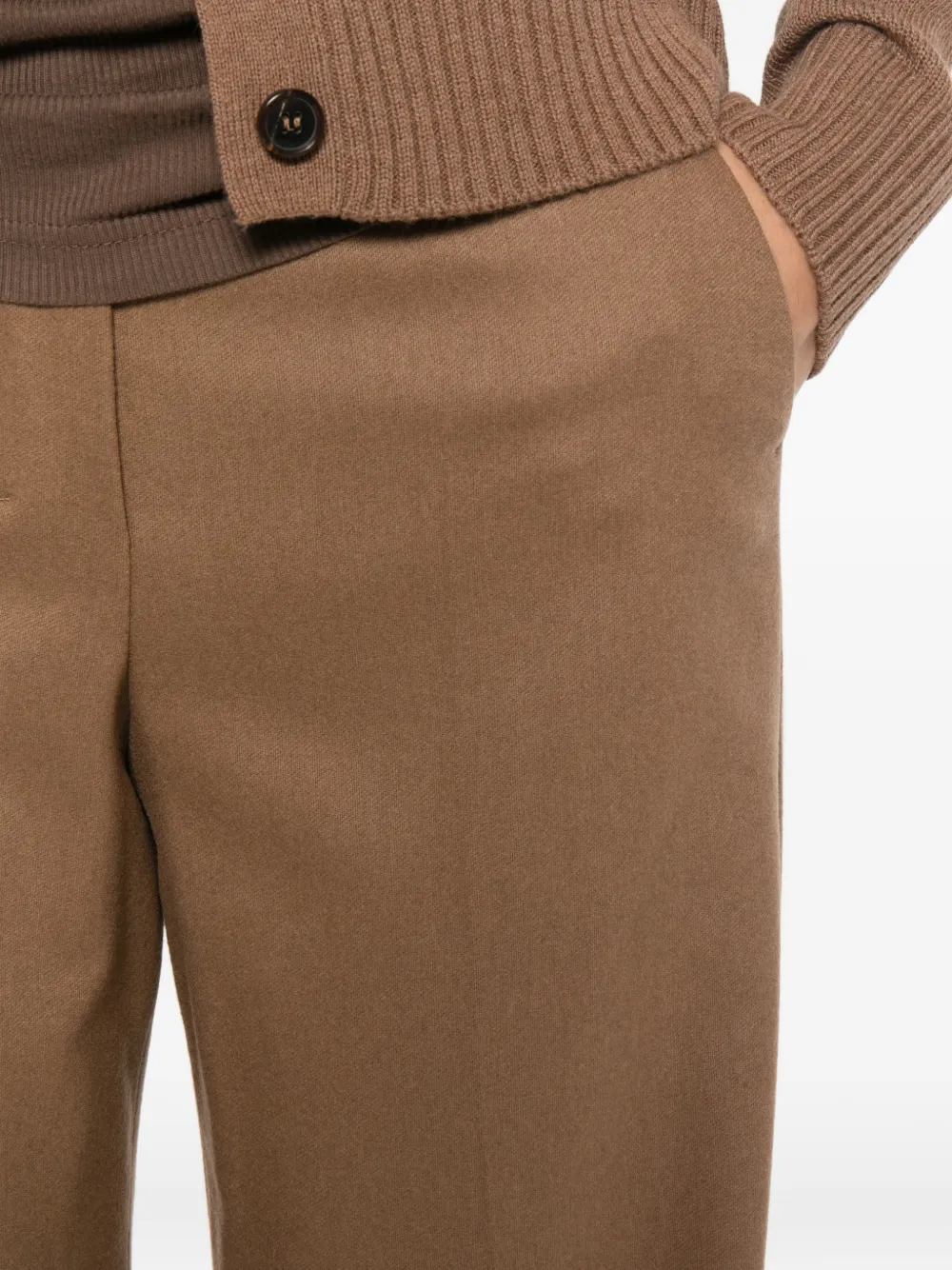 'S Max Mara Straight plooibroek Beige