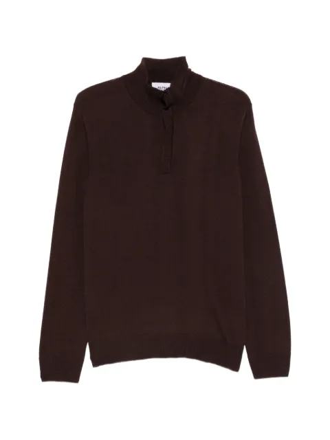 ALPHA STUDIO button-fastening high-neck sweater
