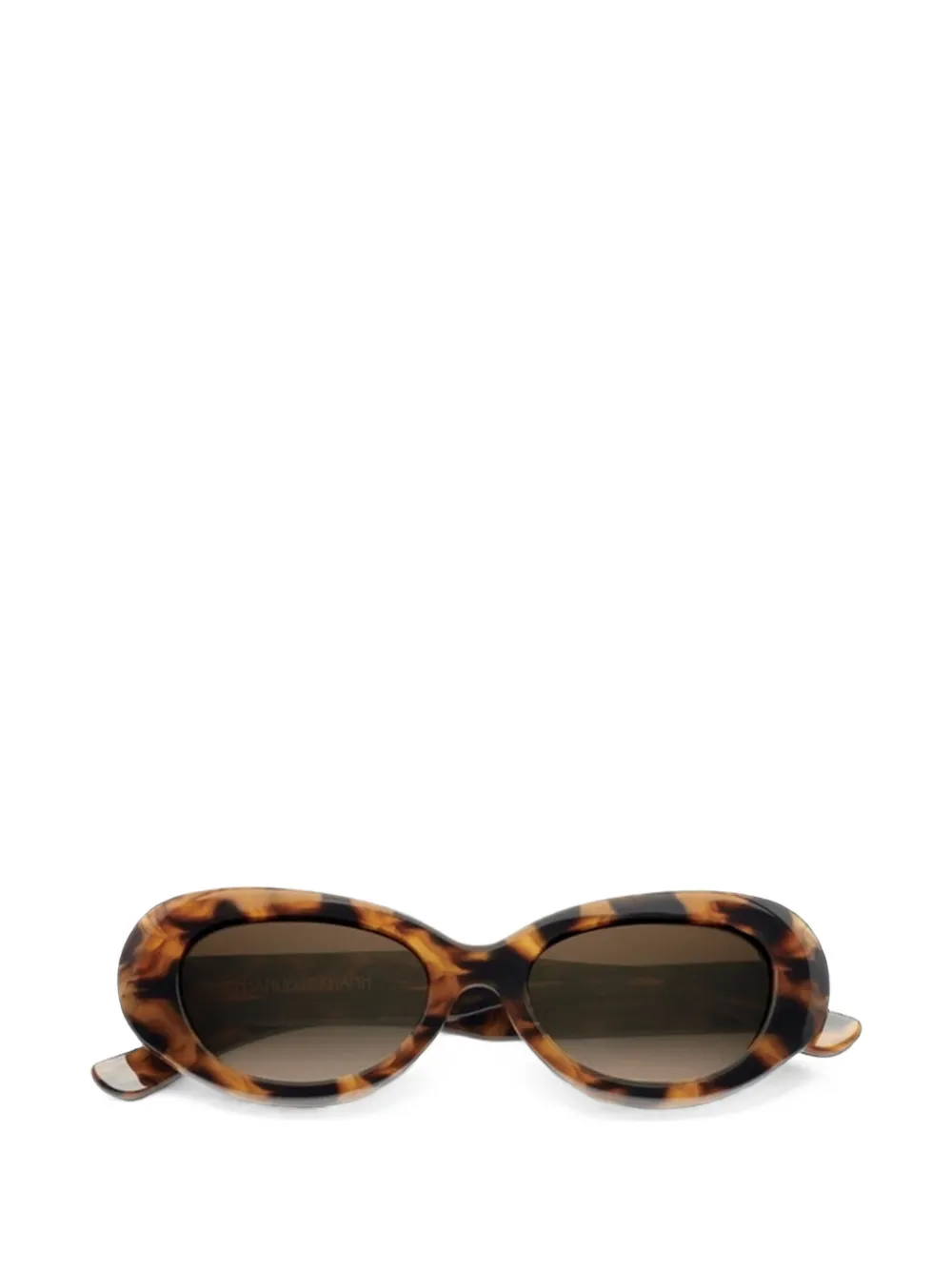 Emmanuelle Khanh Paris oval-frame sunglasses - Marrone