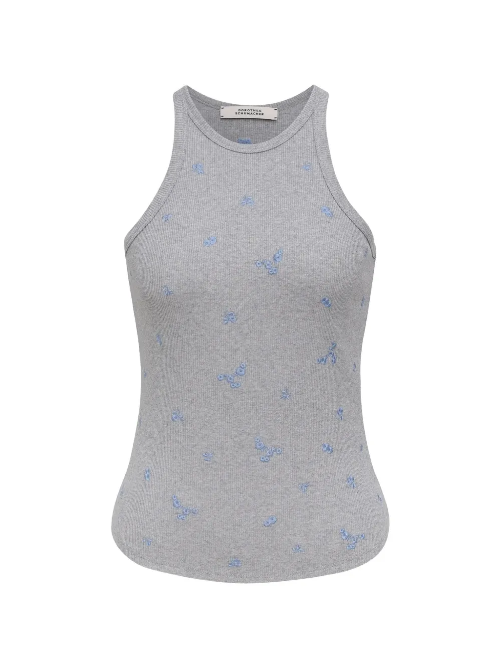 Dorothee Schumacher floral-embroidered ribbed top