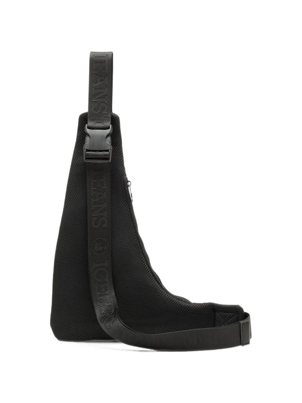 Iceberg logo-print multi-pocket cross-body bag Zwart
