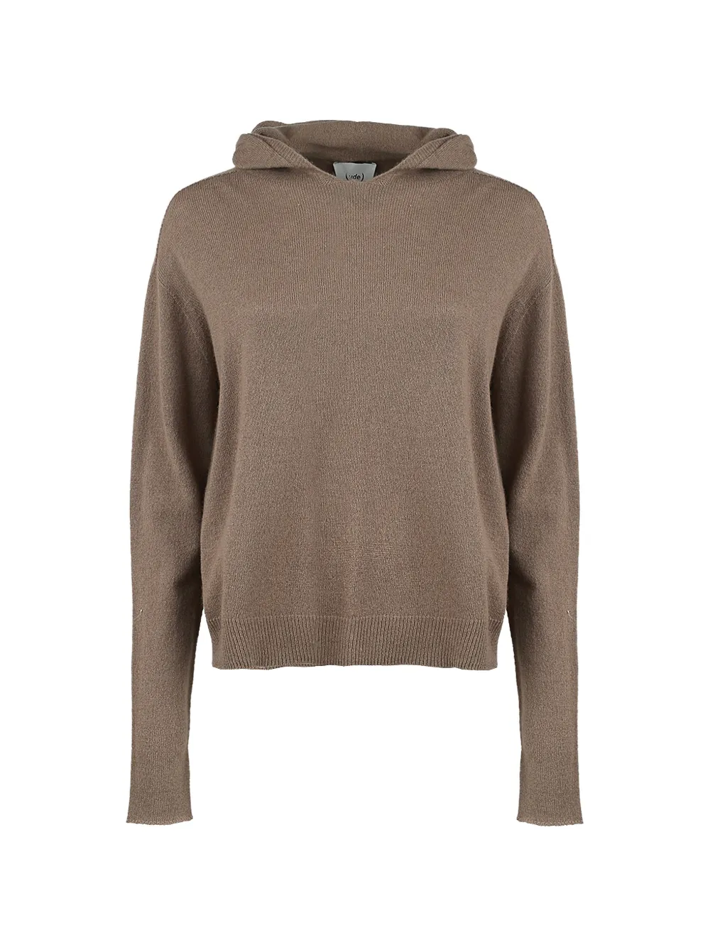 Nude cashmere hoodie