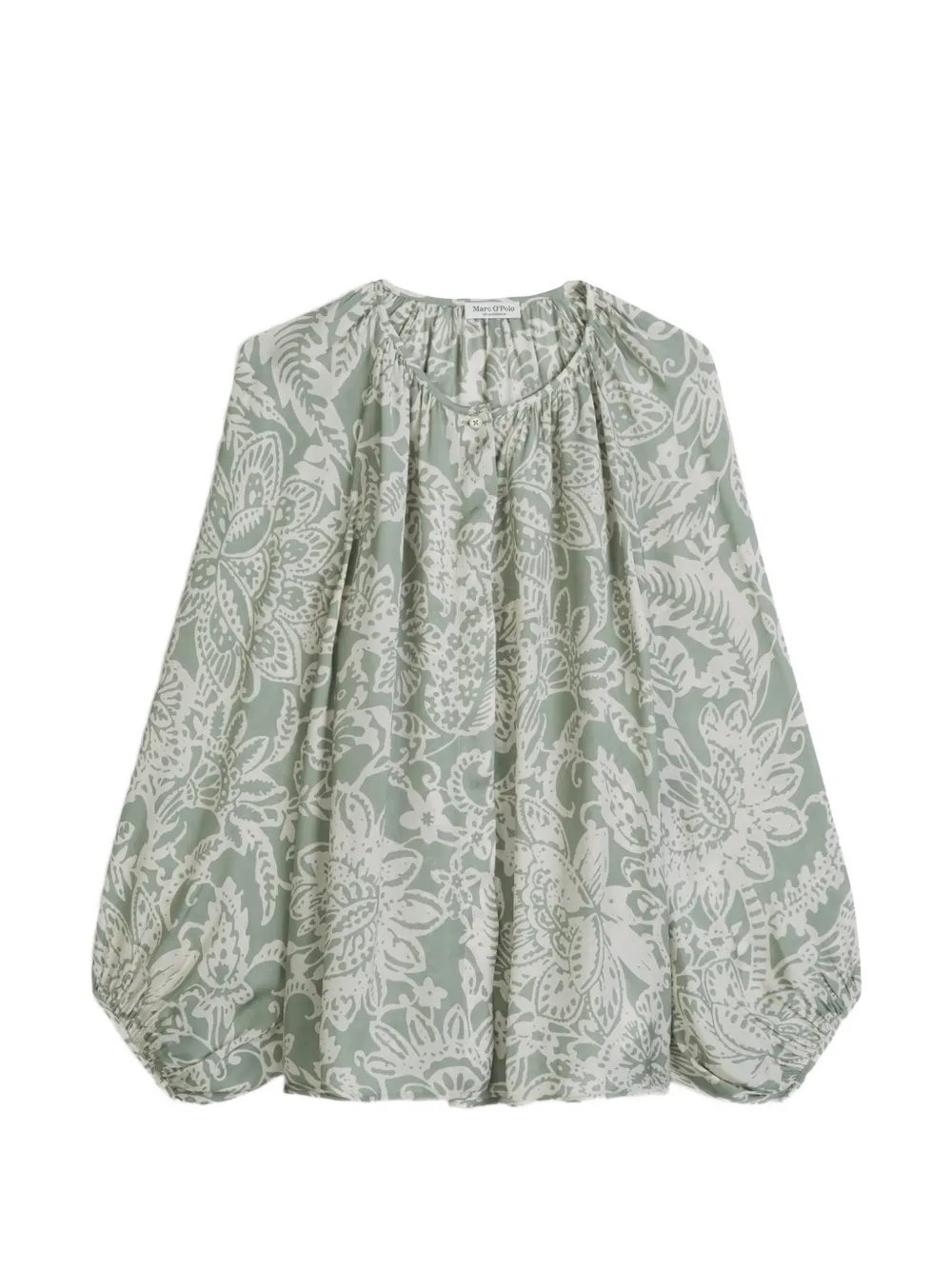 Marc O'Polo floral-print long-sleeve blouse - Verde