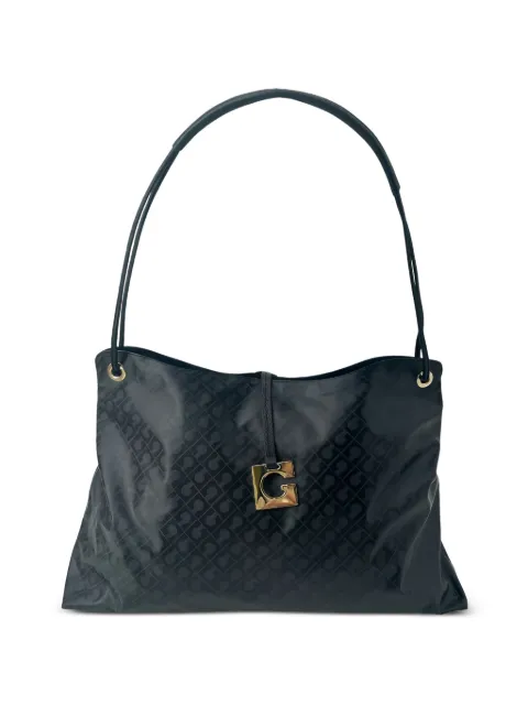 Gherardini monogram-print logo-plaque shoulder bag