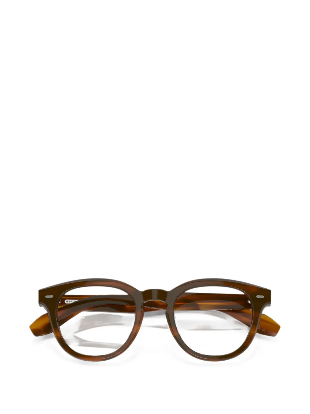 Oliver Peoples N.05 bril met rond montuur Bruin