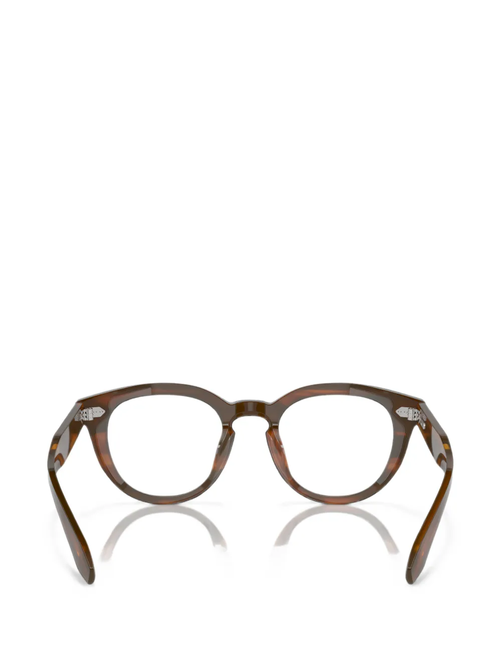 Oliver Peoples N.05 bril met rond montuur Bruin