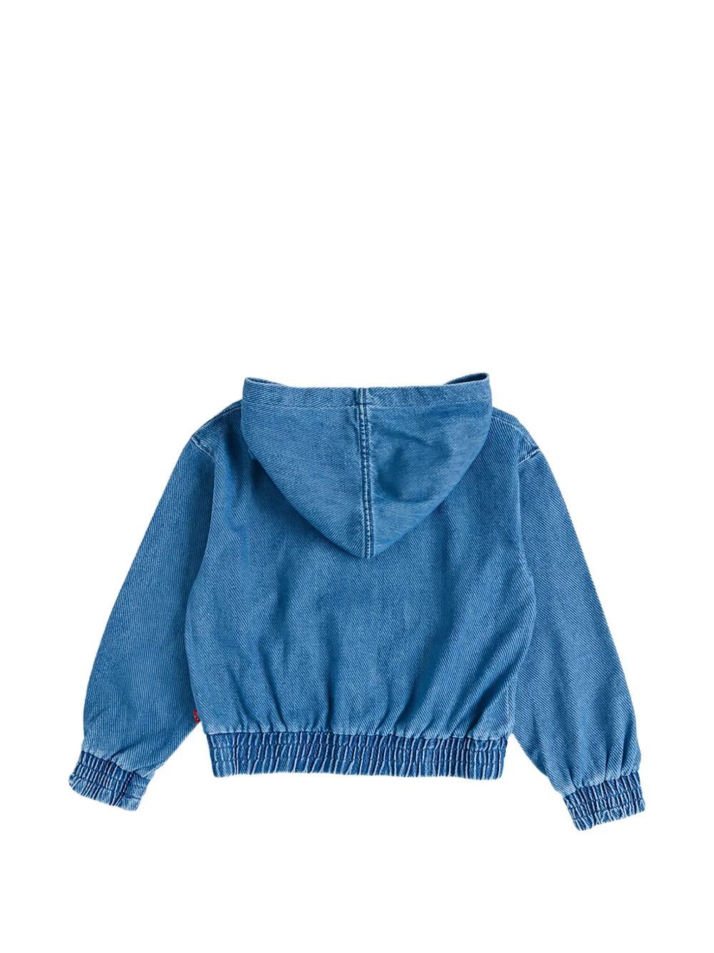 Levi's Kids Denim hoodie met geborduurd logo Blauw