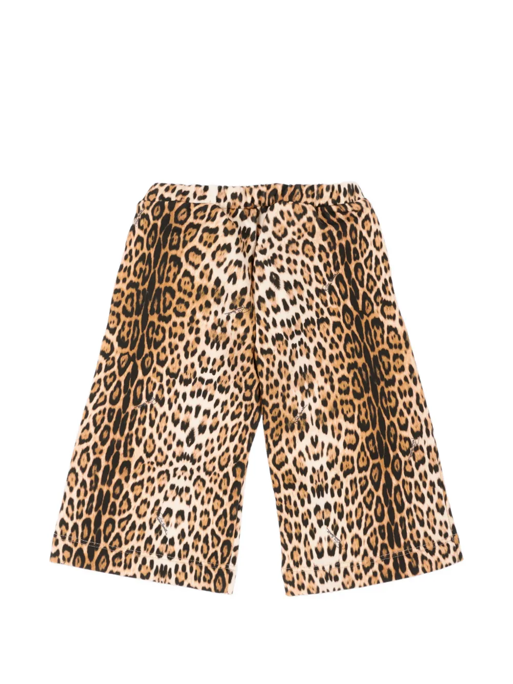 Roberto Cavalli Junior leopard-print track pants Beige