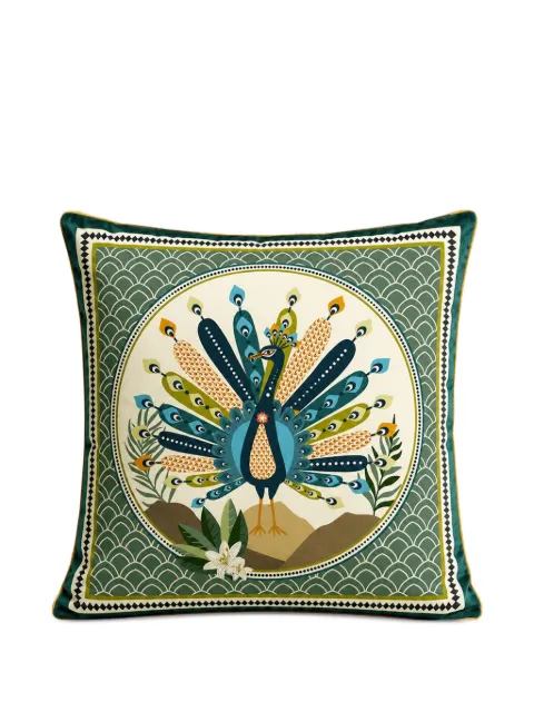 VESTA cojín con estampado de pavo real