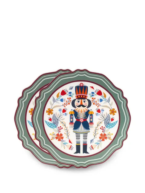 VESTA Nutcracker charger plates (set of two)