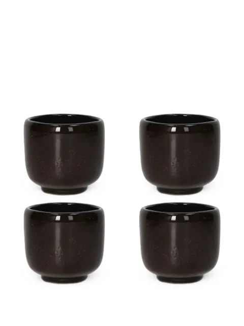 Pomax Cycle stoneware tumblers (four-person setting)