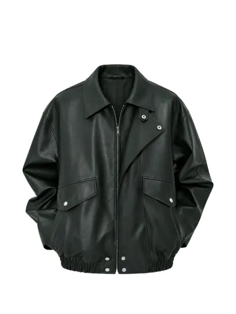 DUNST high-neck patch-pocket jacket
