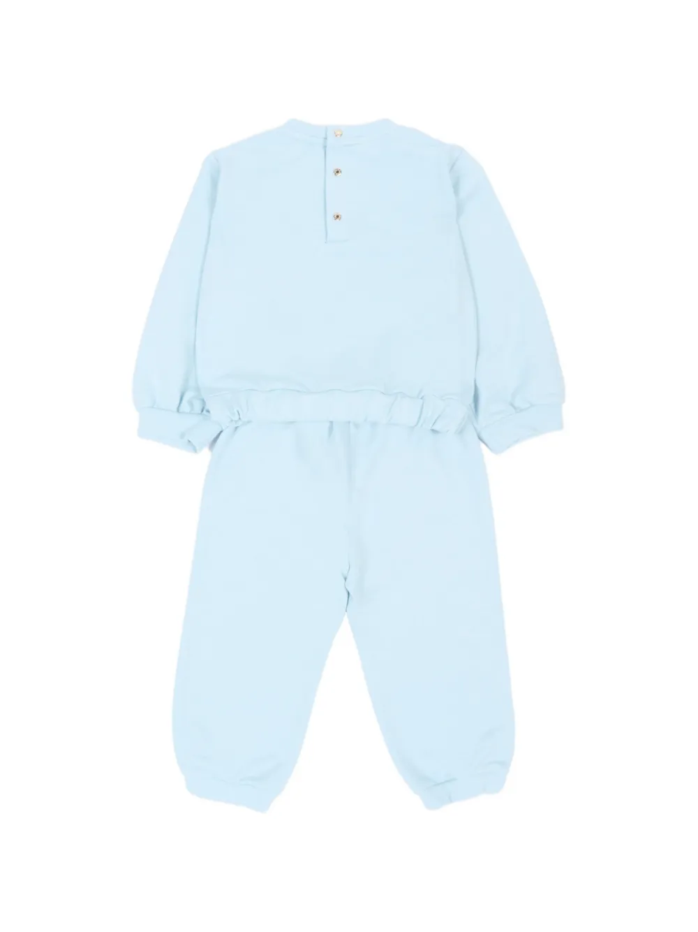 Roberto Cavalli Junior logo-print tracksuit Blauw