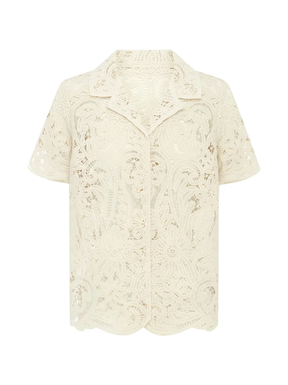 All That Remains Freya floral-lace shirt