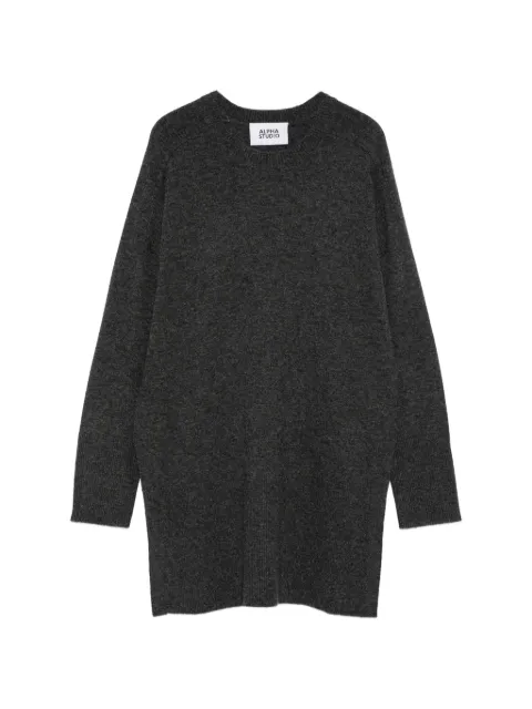 ALPHA STUDIO fine-knit crew-neck sweater