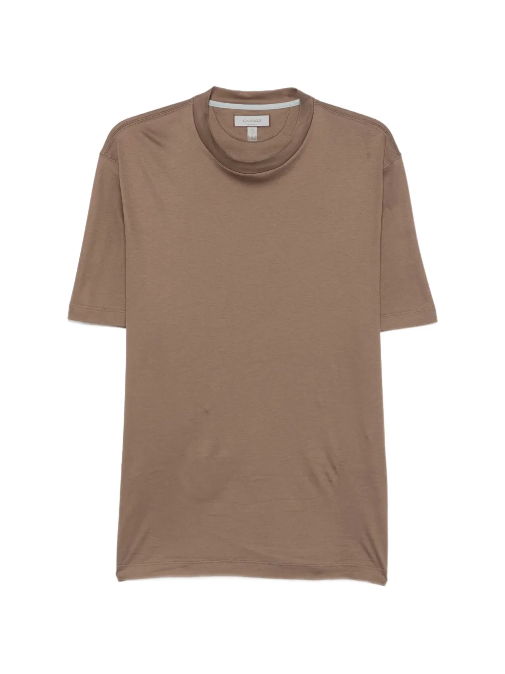 Canali crew-neck short-sleeve sweater