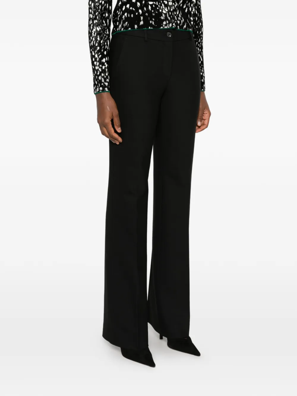 Via Masini 80 Geplooide broek Zwart