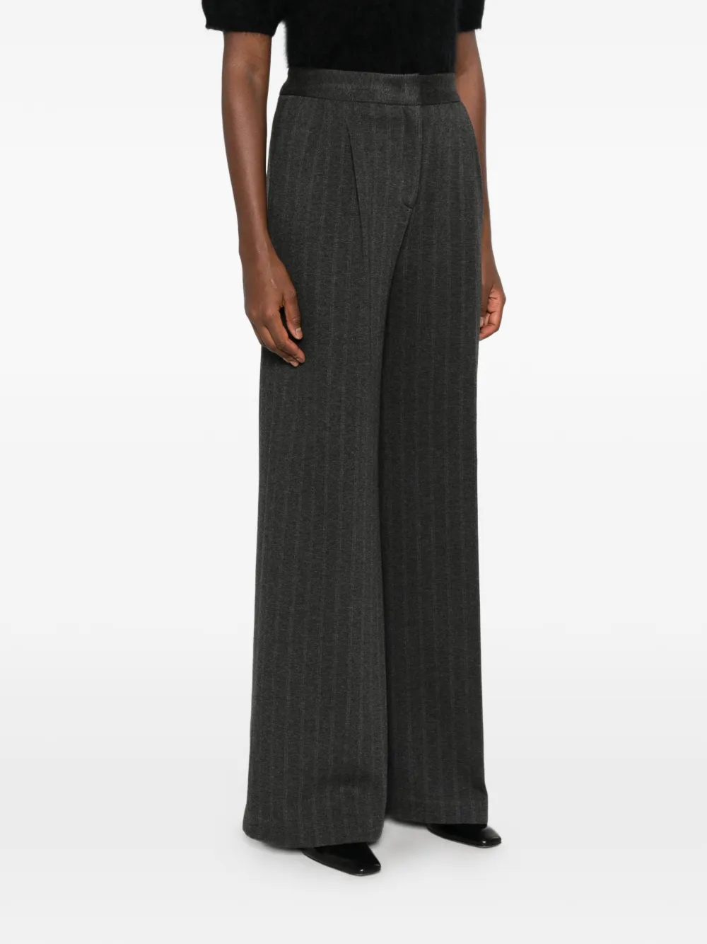 Via Masini 80 Broek met wijde pijpen Grijs