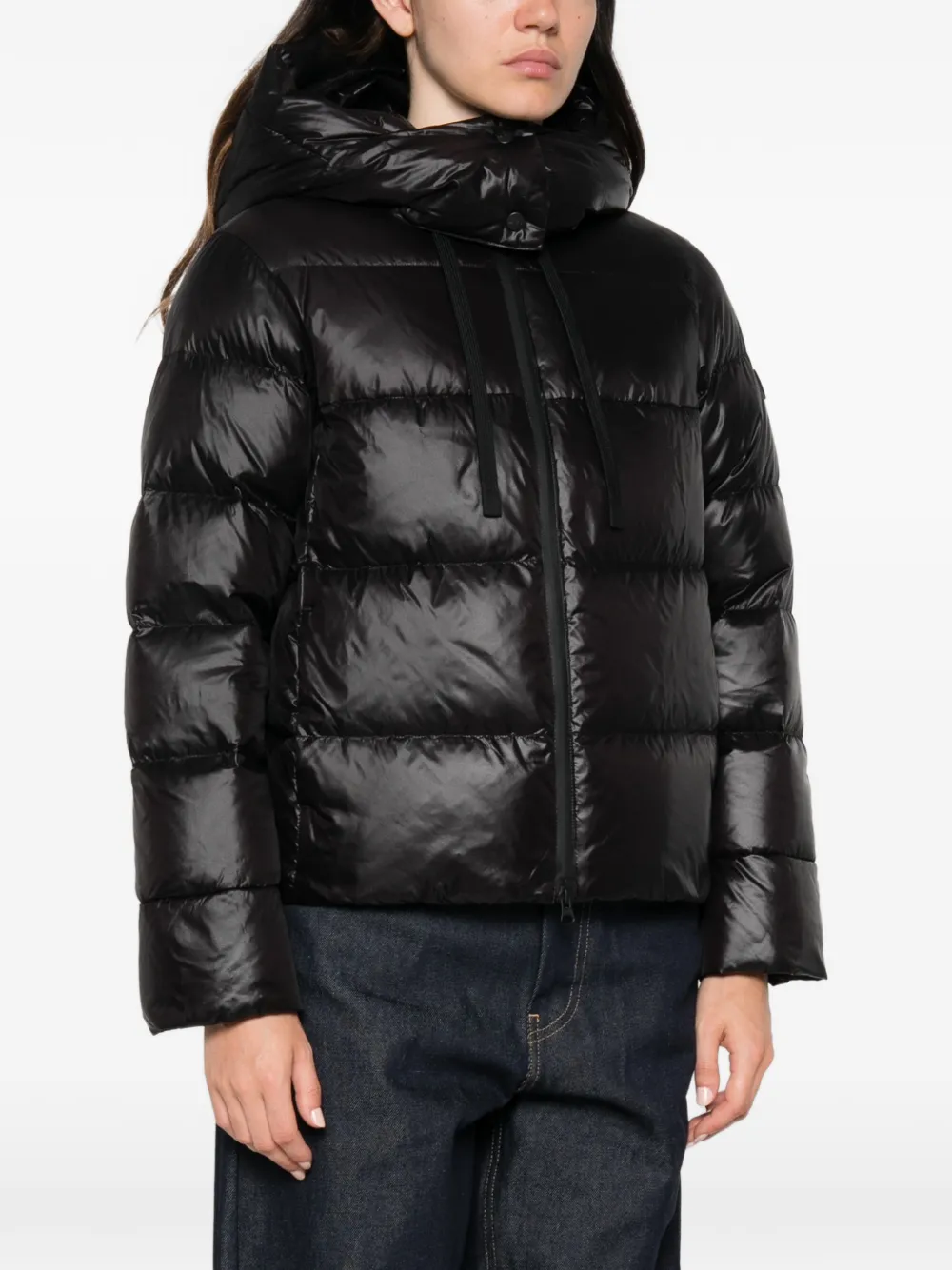 Peuterey Kenid donsjack met capuchon Zwart