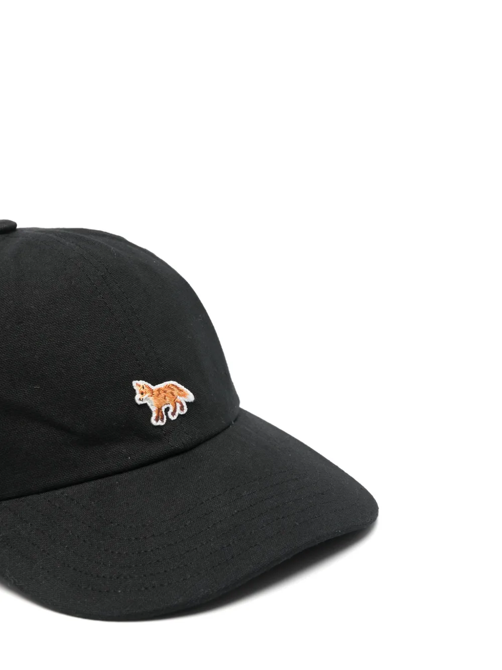 Maison Kitsuné Fox Patch honkbalpet Zwart