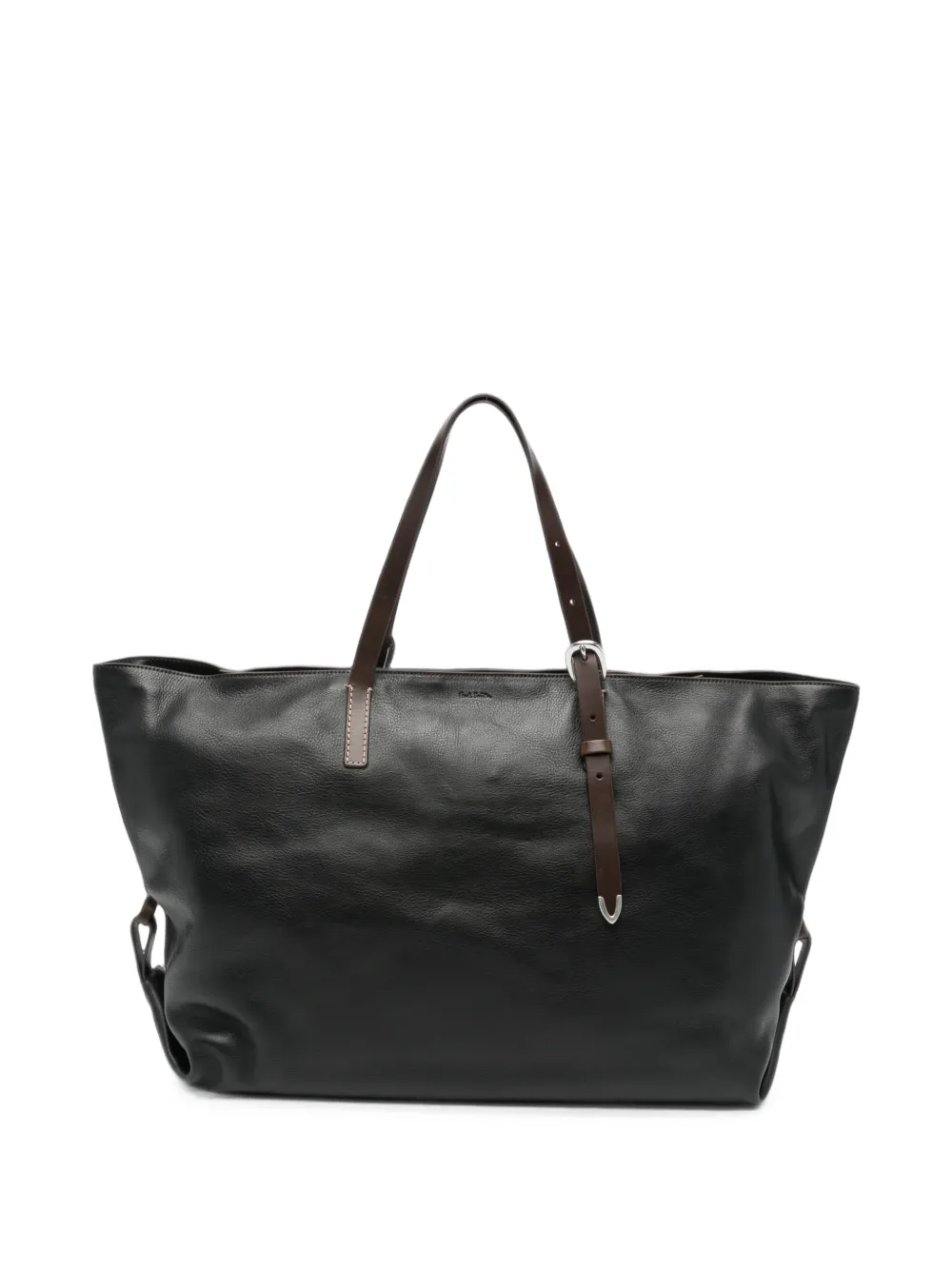 Paul Smith buckled-straps leather holdall