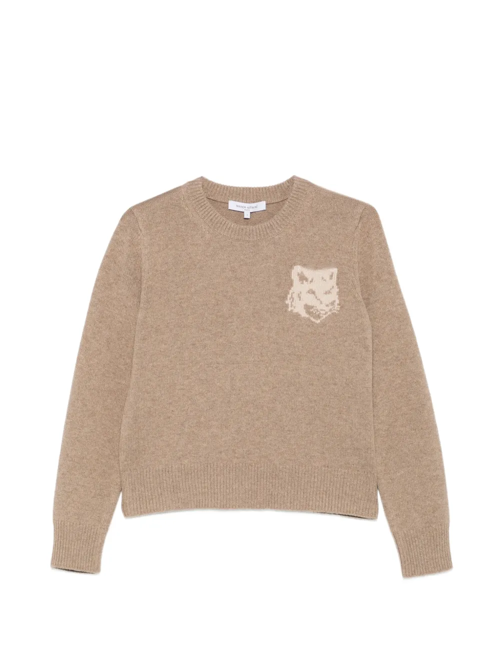 Maison Kitsuné Bold Fox intarsia-knit sweater