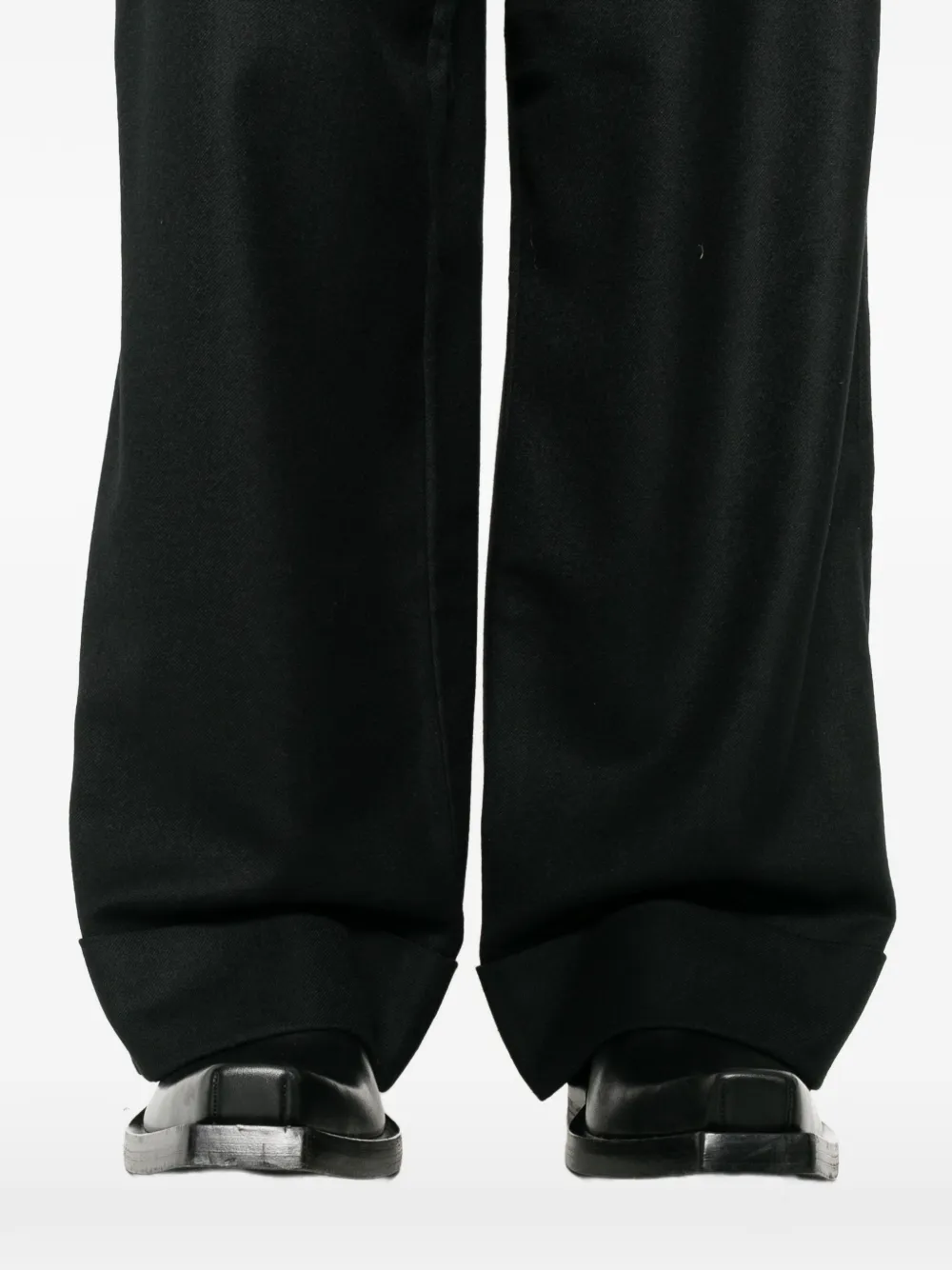 Junya Watanabe MAN pleated wide-leg trousers Zwart
