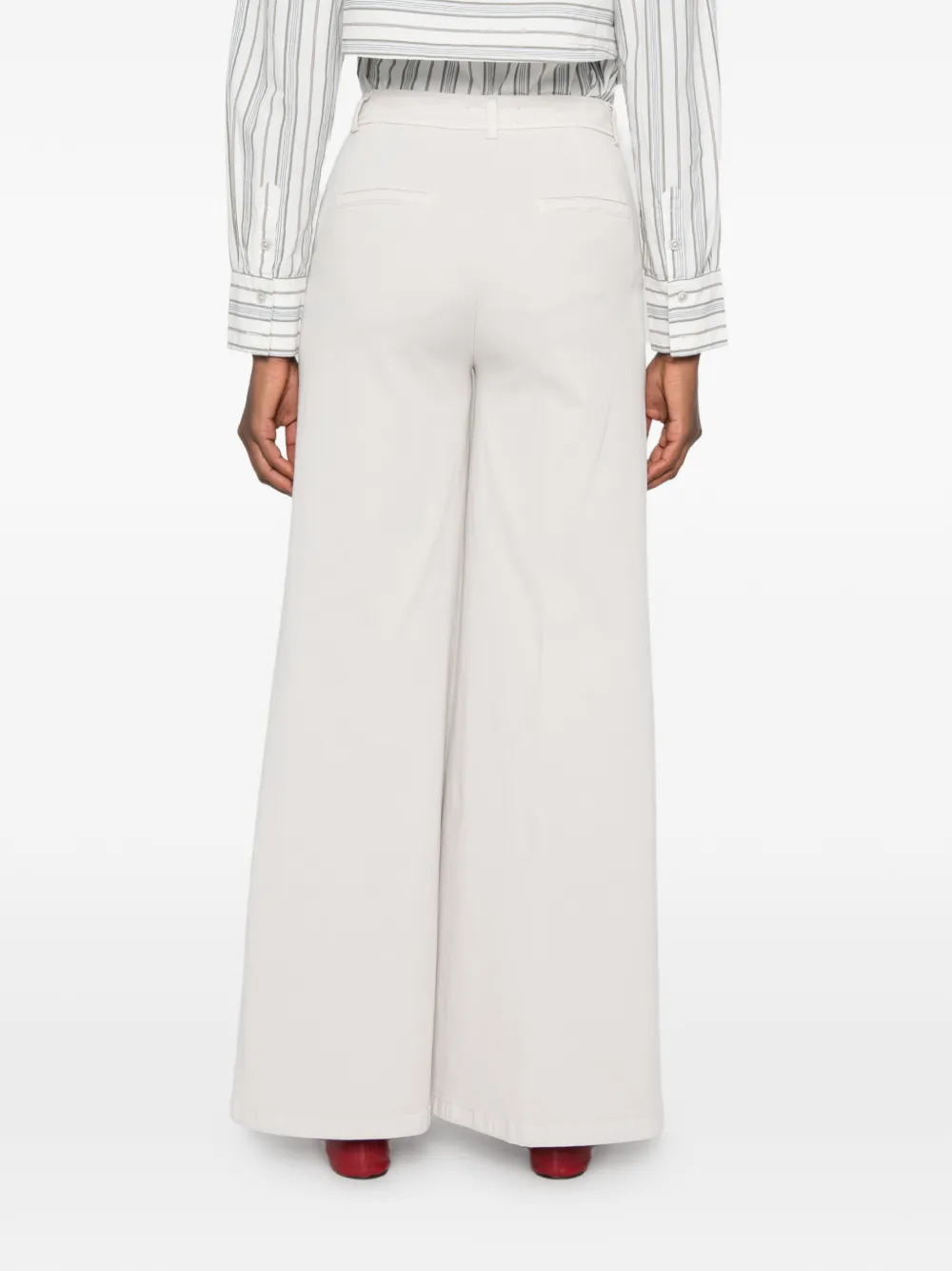 Via Masini 80 Broek met wijde pijpen Grijs