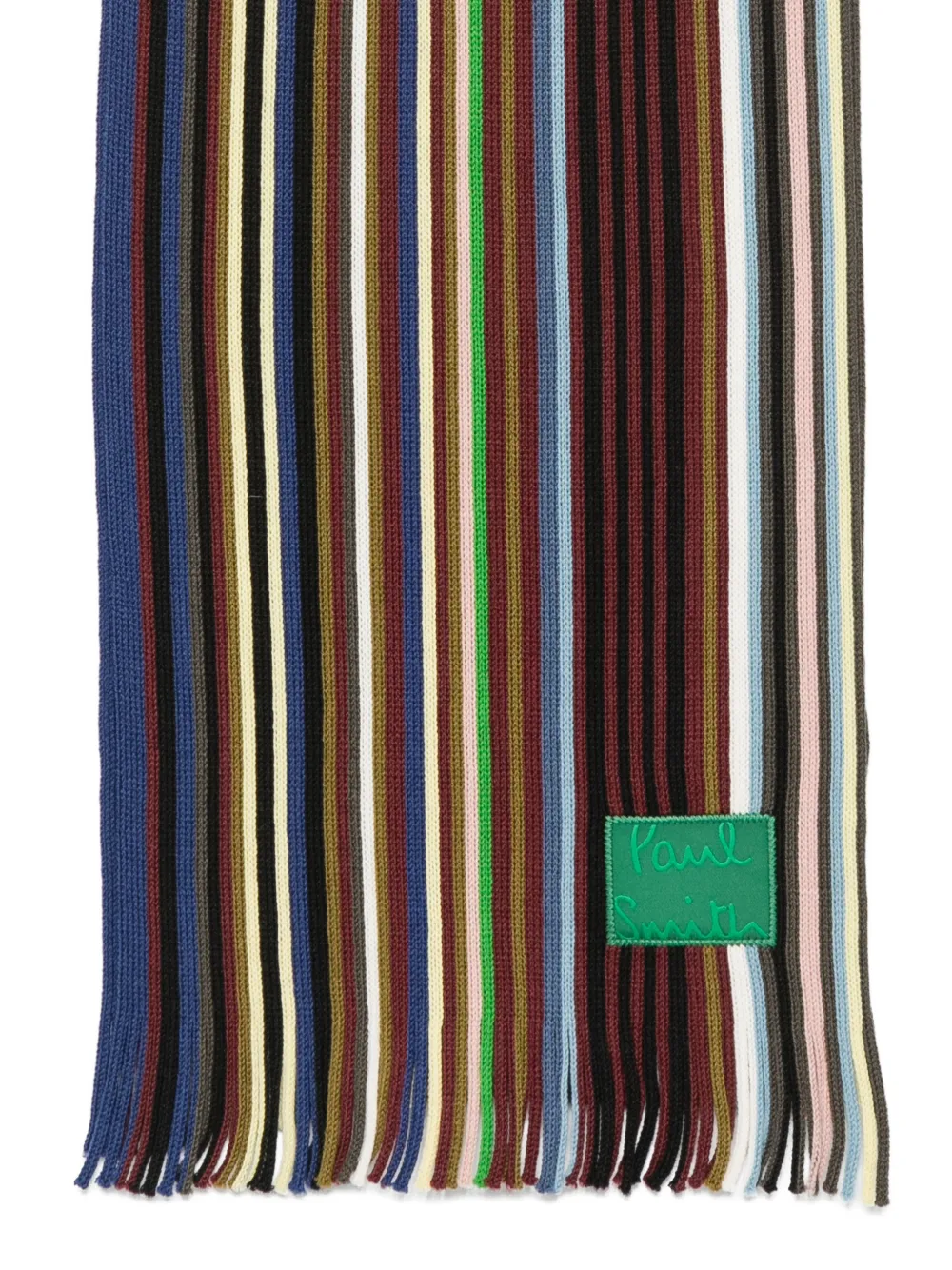 Paul Smith Artist Stripe scarf Blauw