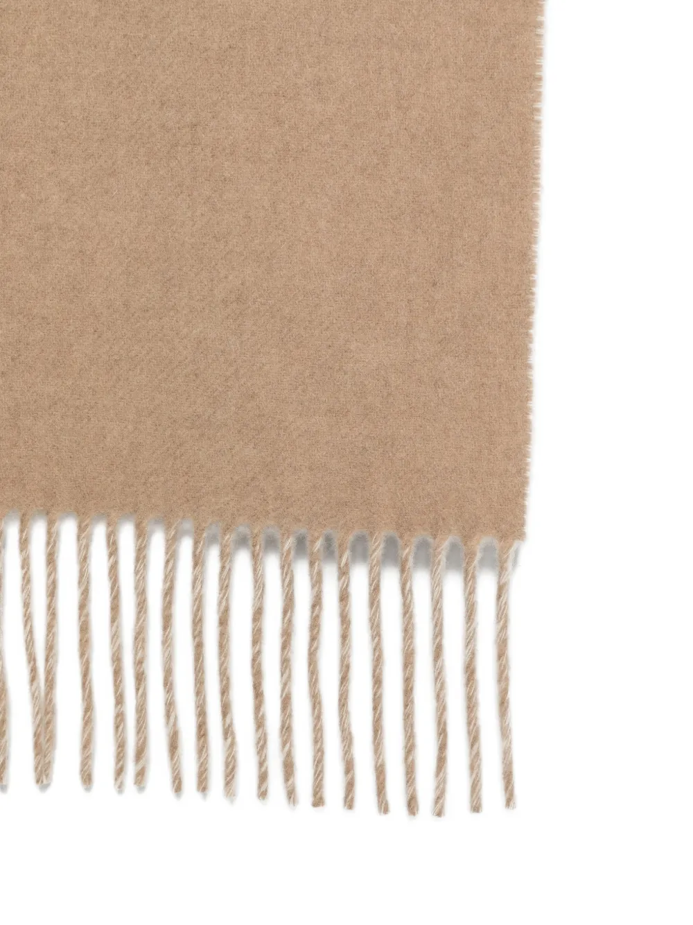 Jacquemus Sjaal met logo-intarsia Beige