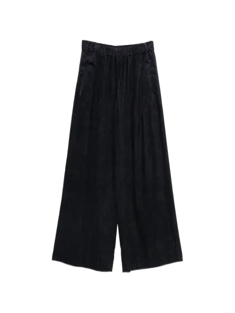 Via Masini 80 corduroy-effect wide-leg trousers