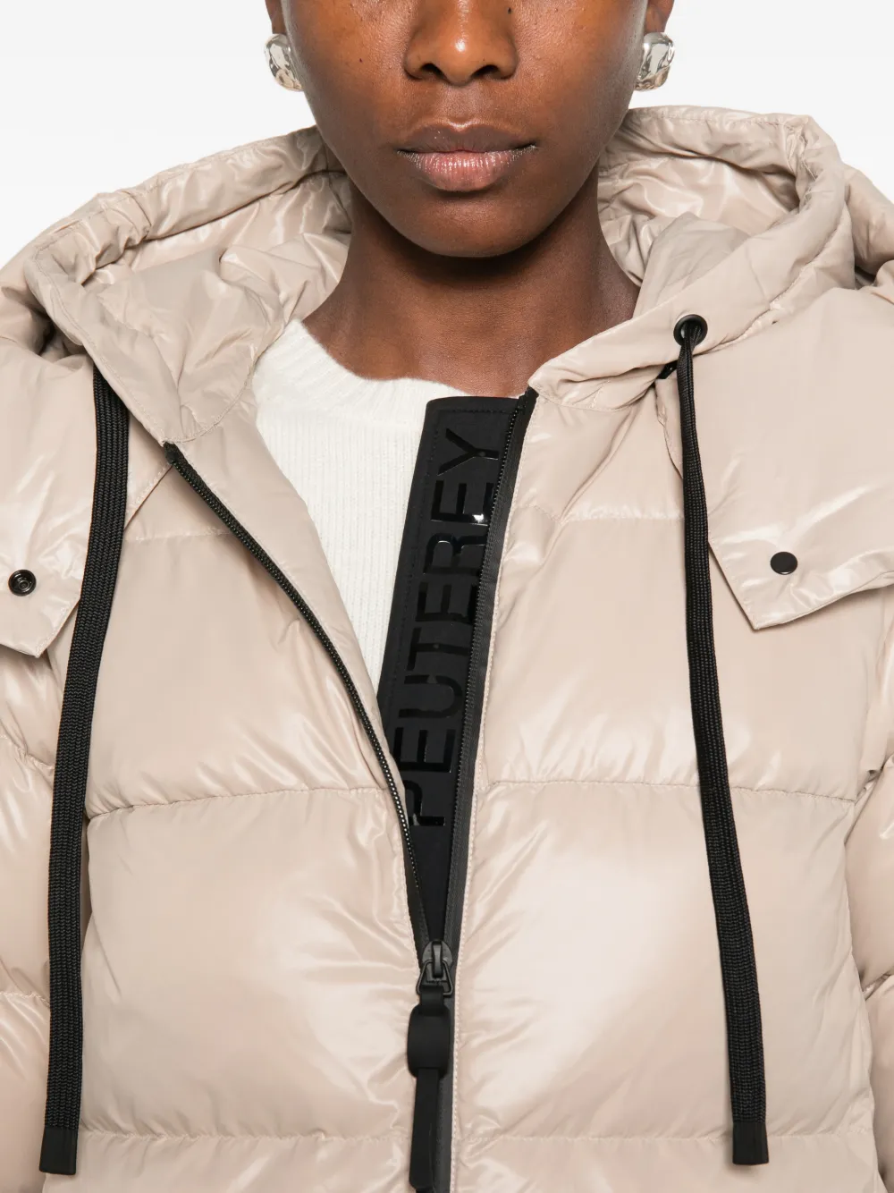 Peuterey Kenid hooded padded coat Grijs
