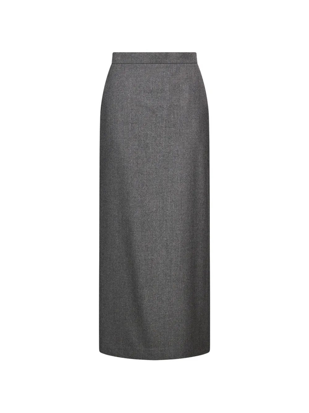 R2W Melonia rear-slit maxi skirt - Grau