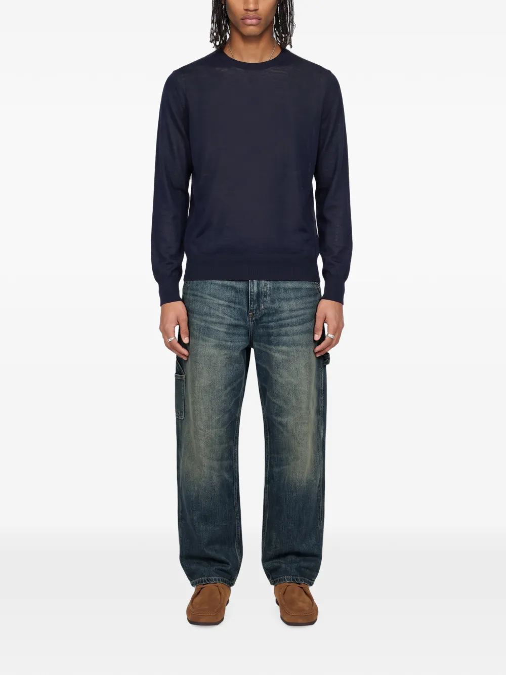 Kangra Trui met hoge hals Blauw